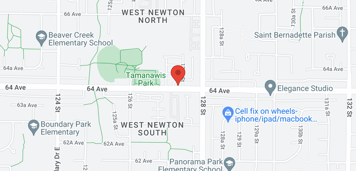 map of 111 12711 64 AVENUE